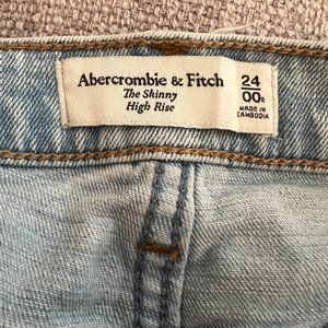 Abercrombie Light Wash Skinny High Rise
